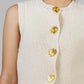 BLUSA TEJIDO BOTONES DORADO