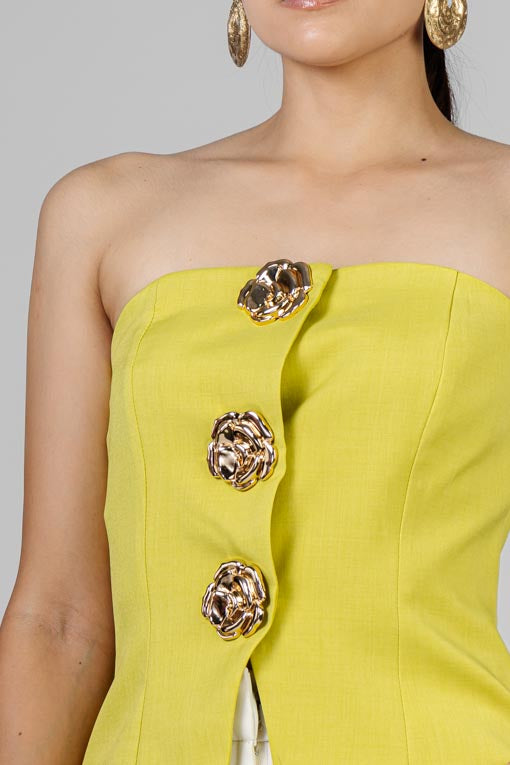 TOP BOTONES FLOR