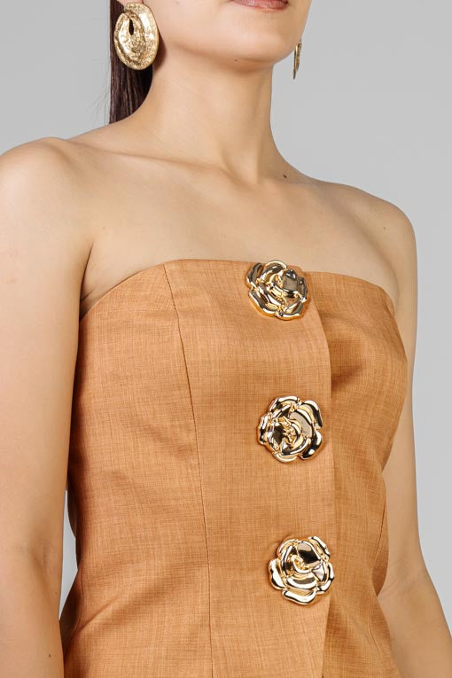 TOP BOTONES FLOR