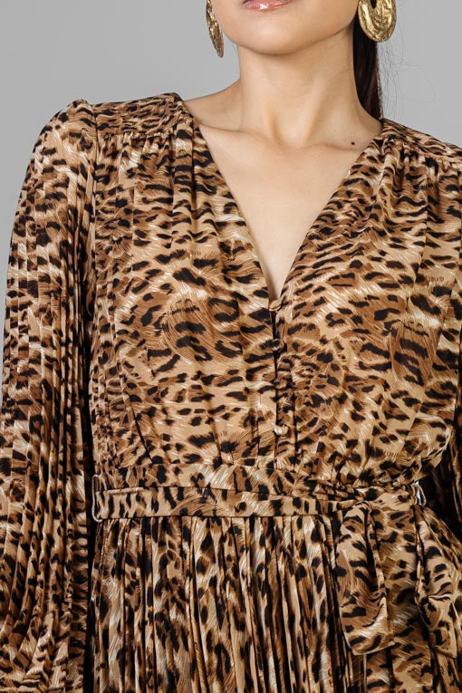 VESTIDO PLISADO PRINT