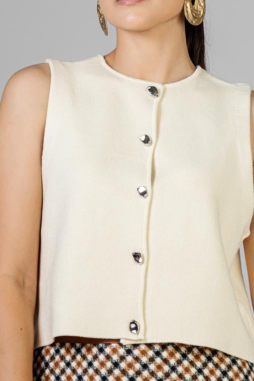 BLUSA TEJIDO BOTONES