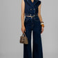 CONJUNTO DENIM CHALECO CORTO