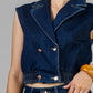CONJUNTO DENIM CHALECO CORTO