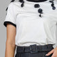PLAYERA PETALOS NEGRO