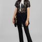 BLUSA EN ENCAJE NEGRO