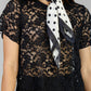 BLUSA EN ENCAJE NEGRO