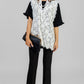 BLUSA NEGRA ENCAJE BLANCO