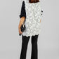BLUSA NEGRA ENCAJE BLANCO