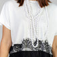 BLUSA BICOLOR CON ENCAJE