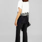 BLUSA BICOLOR CON ENCAJE