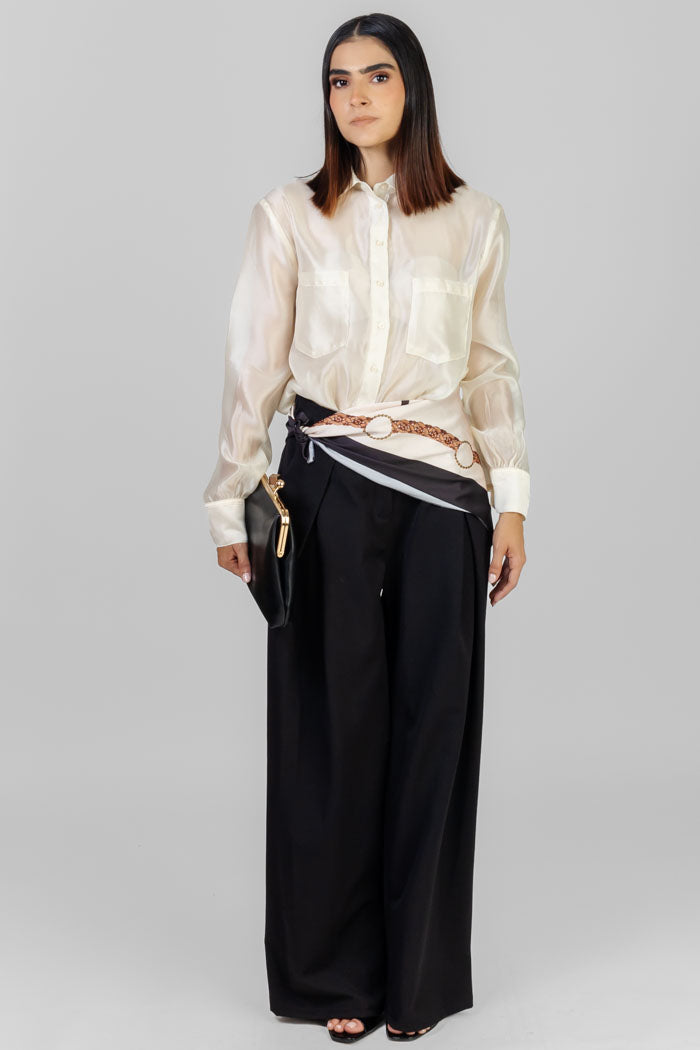 BLUSA TRANSPARENCIA SATINADA