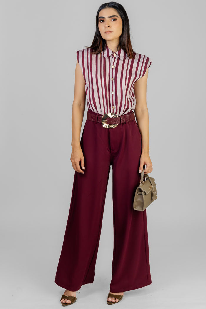 PALAZZO STRIPES VINO