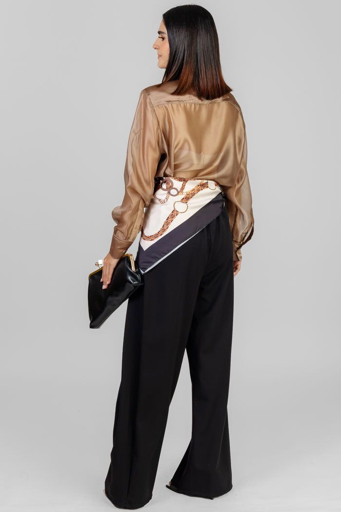 BLUSA TRANSPARENCIA SATINADA