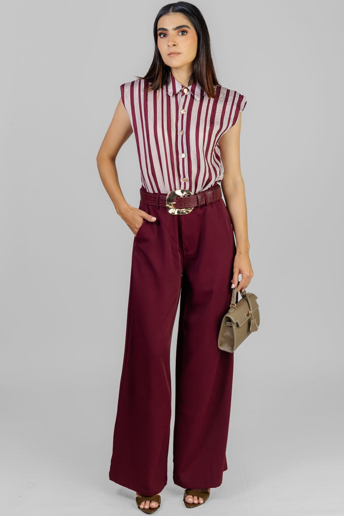 PALAZZO STRIPES VINO