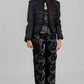 CHAQUETA MILITAR NEGRA