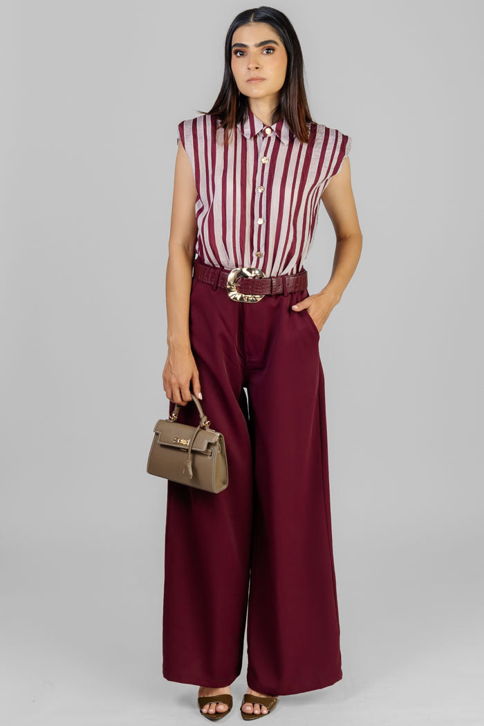 PALAZZO STRIPES VINO