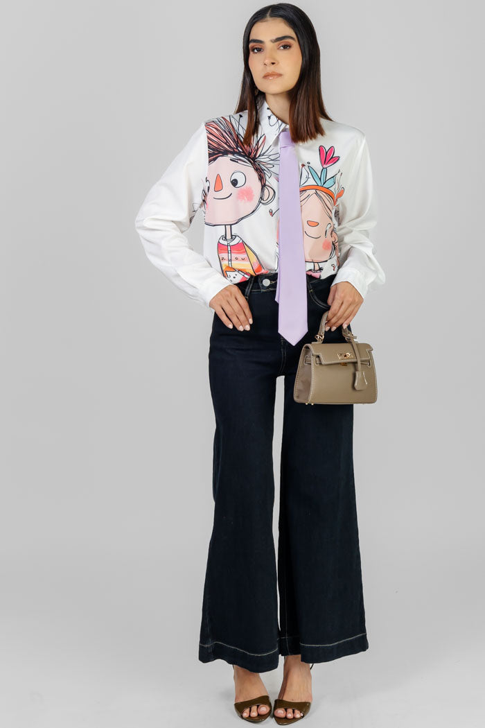 BLUSA ESTAMPADO ILUSTRATIVO