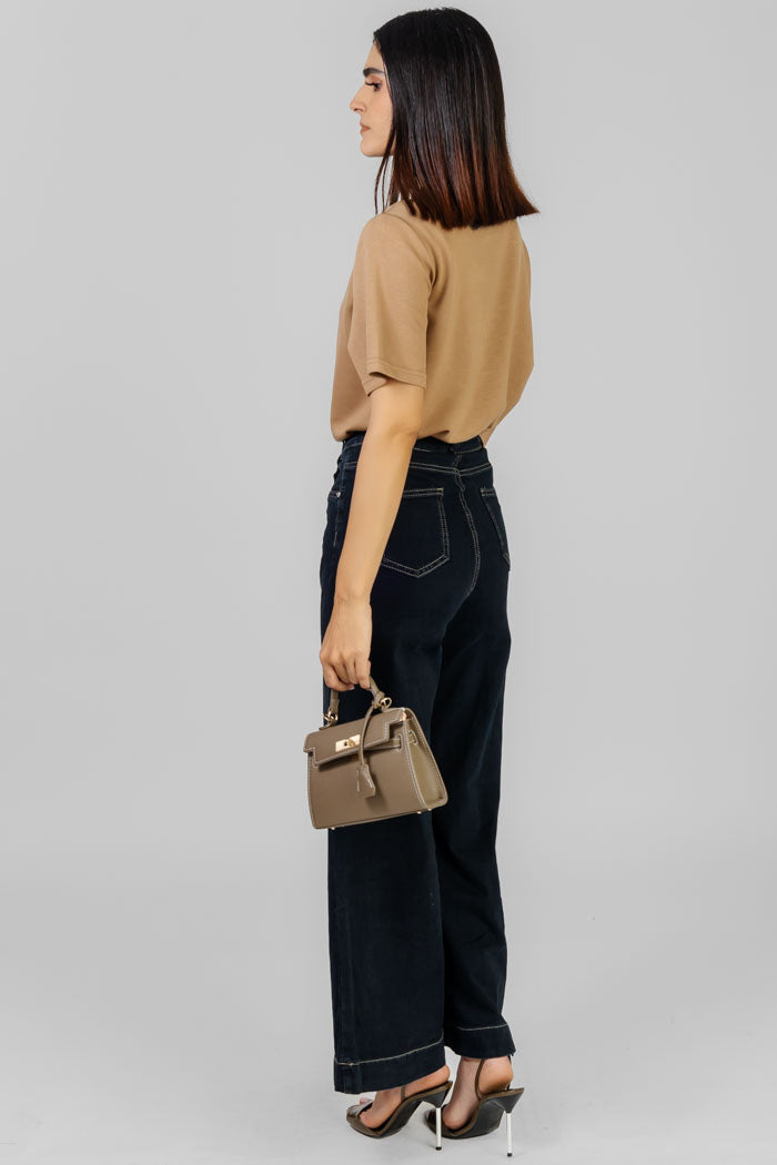 PANTALON WIDE LEG DENIM
