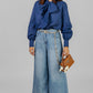 BLUSA AZUL LAZO