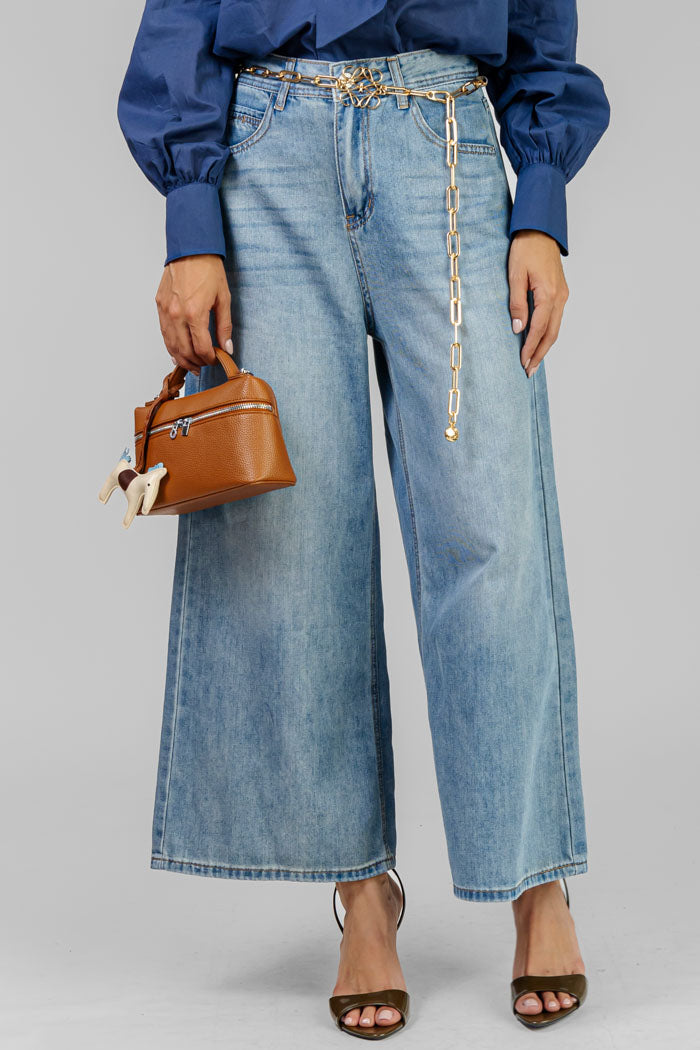 PANTALON WIDE LEG AZUL CLARO