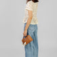 BLUSA ENCAJE CUELLO MAO