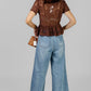 BLUSA ENCAJE CUELLO MAO