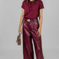 BLUSA VINO CON MOÑO