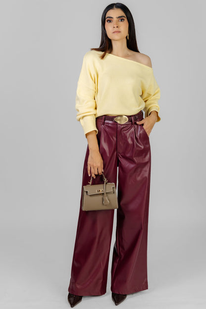 BLUSA AMARILLA HOMBRO CAÍDO