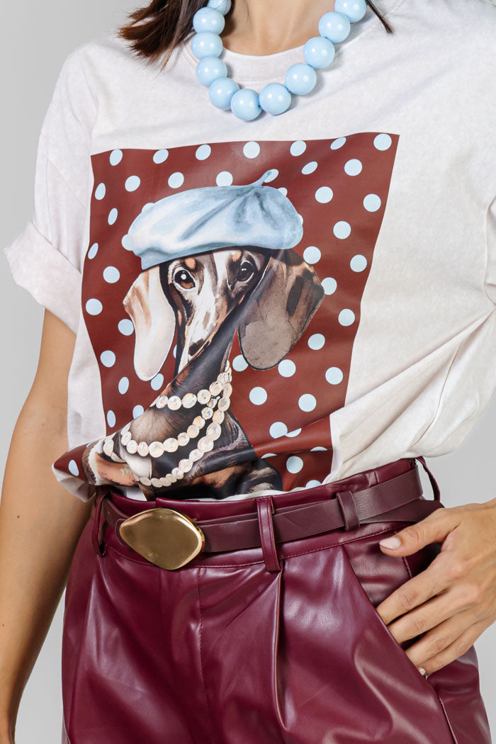 BLUSA ESTAMPADA DOGGIE BOINA
