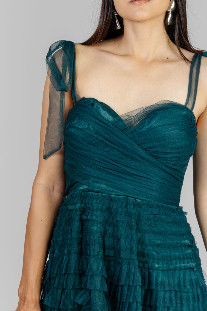VESTIDO VERDE DE TUL