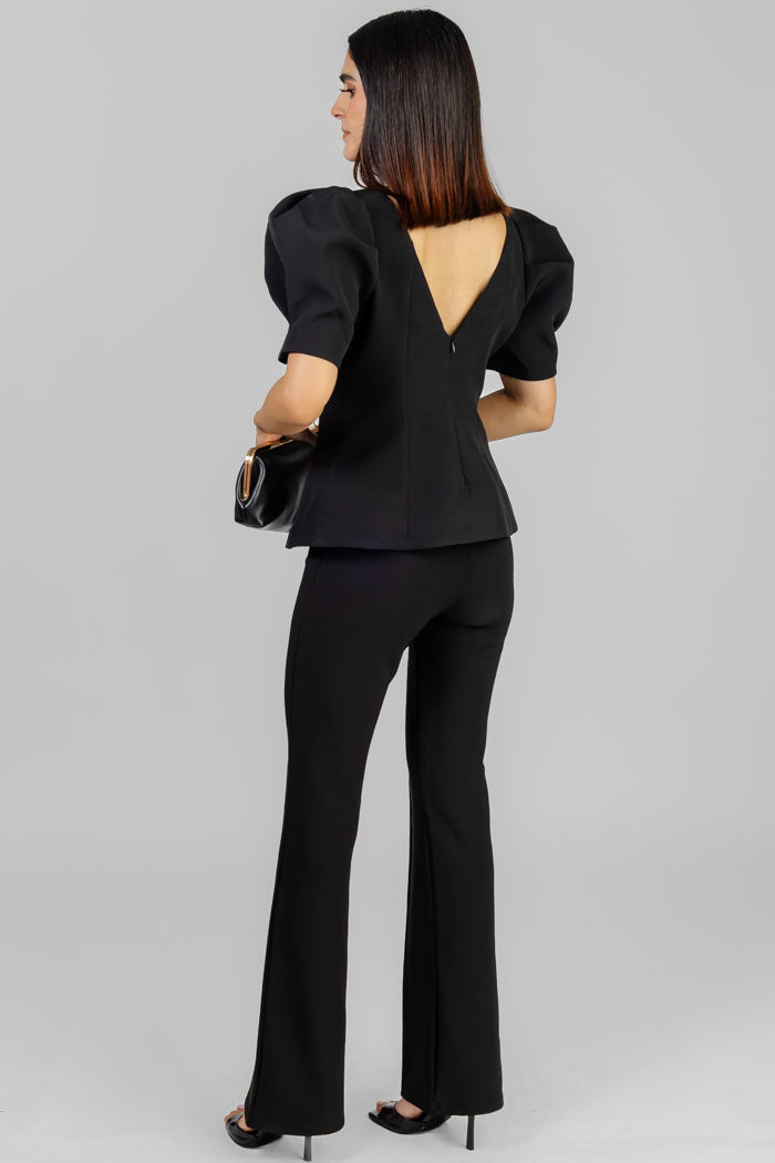 BLUSA  MANGA ABULLONADA