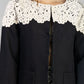 CHAQUETA NEGRA CON ENCAJE