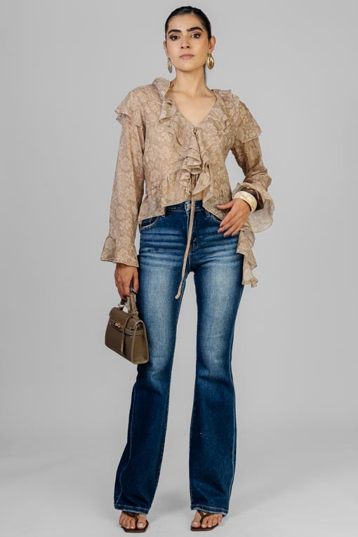 BLUSA VOLANTES FLORAL