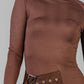 VESTIDO CAFE CINTO