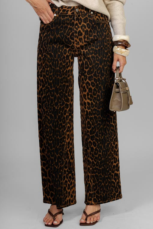 PANTALON WIDE LEG LEOPARDO