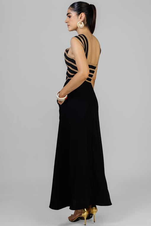 VESTIDO RAYA NUDO