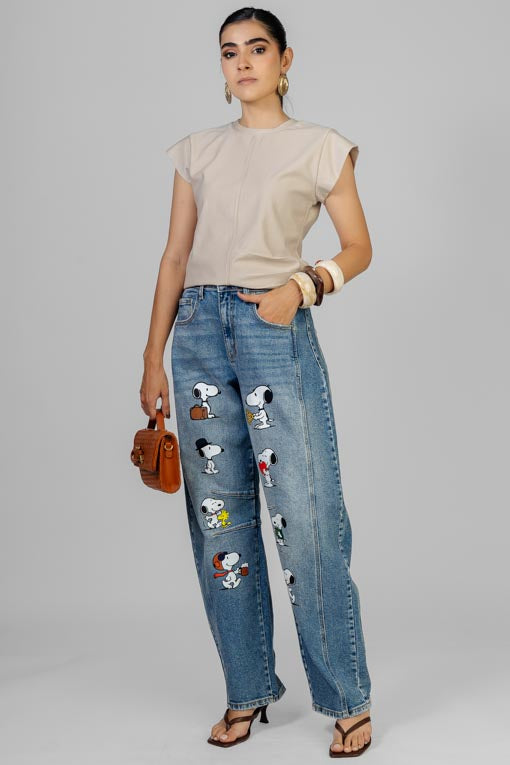 PANTALON DENIM CARTOON