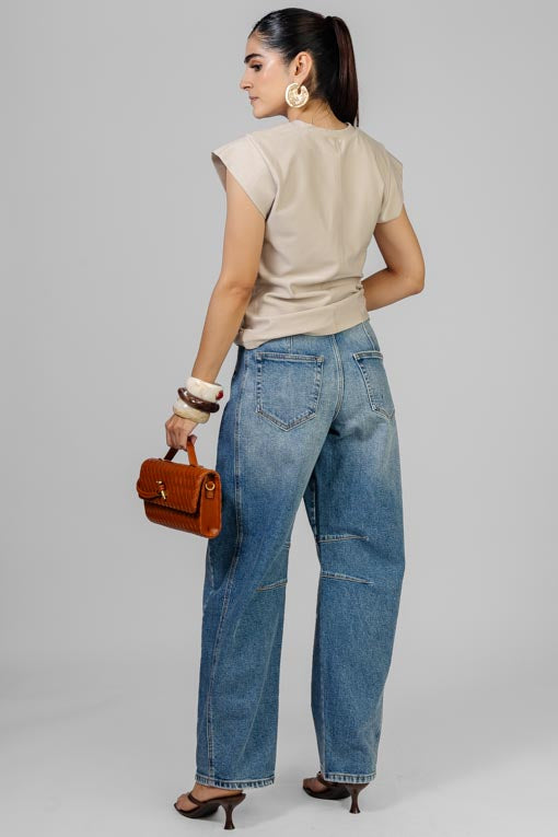 BLUSA FRUNCES COSTADO