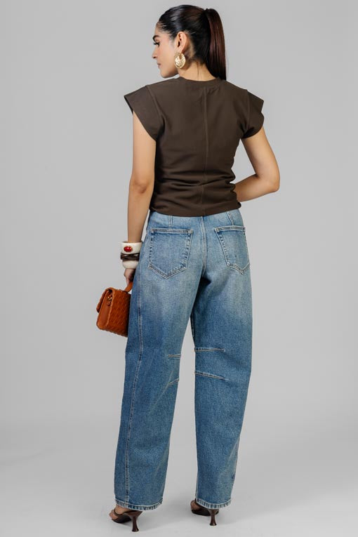 BLUSA FRUNCES COSTADO
