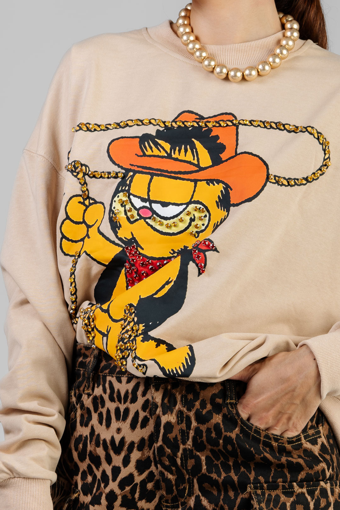 SUDADERA GATITO VAQUERO