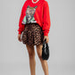 FALDA GLOBO ANIMAL PRINT