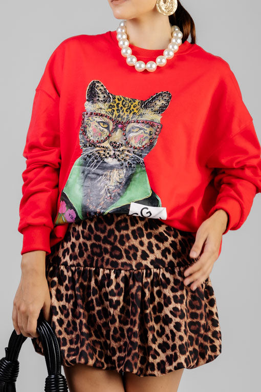 FALDA GLOBO ANIMAL PRINT