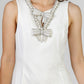 VESTIDO CORTO CON APLICACIONES