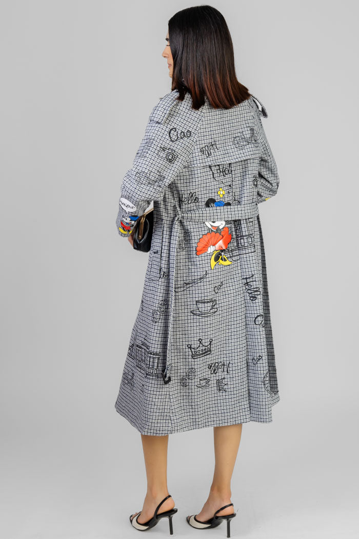 GABARDINA ESTAMPADO POP