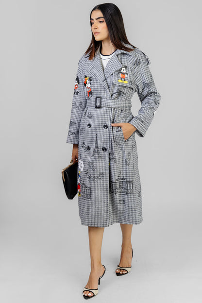 GABARDINA ESTAMPADO POP