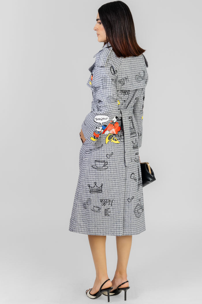 GABARDINA ESTAMPADO POP