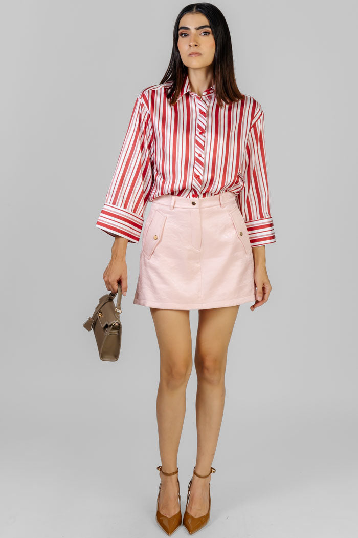 BLUSA A RAYAS ROJAS