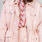 CONJUNTO ROSA CHAQUETA Y FALDA