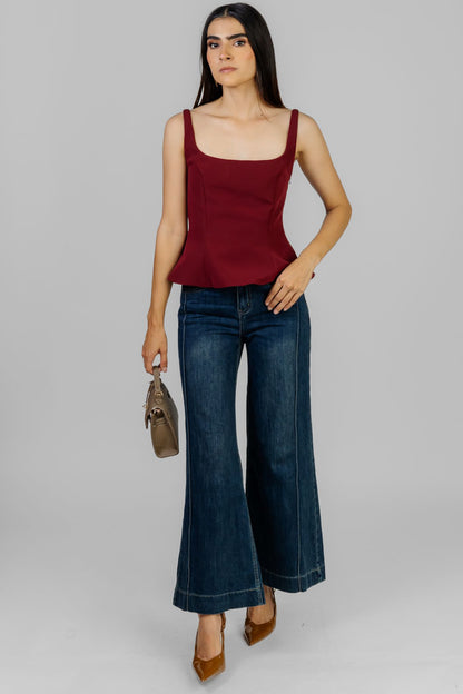 PANTALON RECTO AZUL