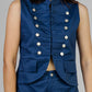 CONJUNTO AZUL ESTILO MILITAR